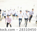 Blurred photo of crowded people is walking upstair 28310450