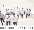 Blurred photo of crowded people is walking upstair 28310451
