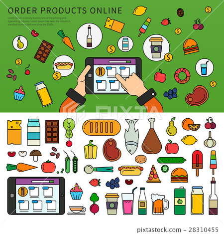 Ordering products online 28310455