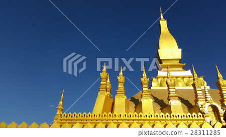 Golden pagoda at Vientiane 28311285