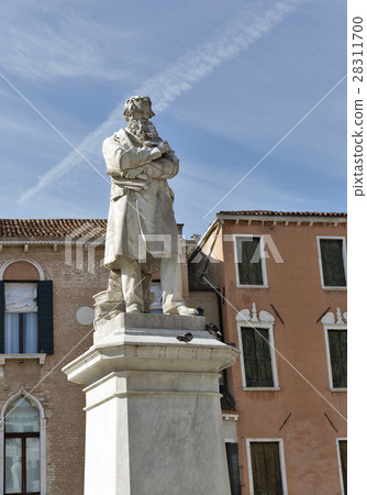 Niccolo Tommaseo statue in Venice, Italy. Niccolo Tommaseo statue in Venice, Italy. 28311700
