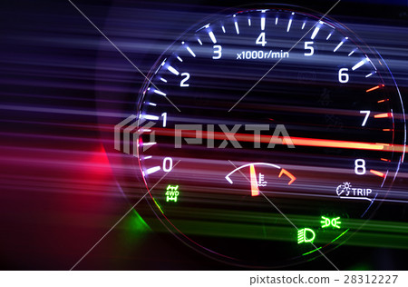 Tachometer with hi speed in dark 28312227