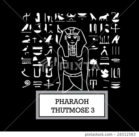 Illustration of Pharaoh Thutmose III Illustration of Pharaoh Thutmose III 28312563