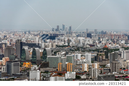 Beijing from above aerial shot Beijing from above aerial shot 28313421