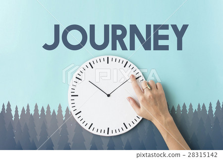 Journey word on nature background with trees 28315142