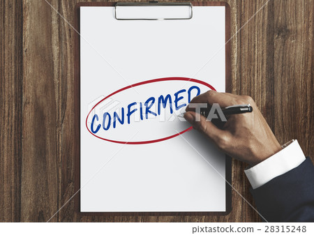 Confirmed Absolutely Answer Certainly Sure Yes Concept Confirmed Absolutely Answer Certainly Sure Yes Concept 28315248