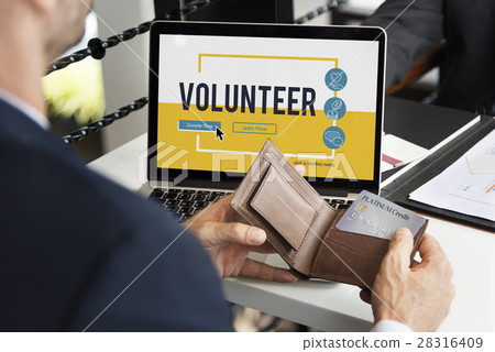 Charity Donation Icons Graphic Concept 28316409