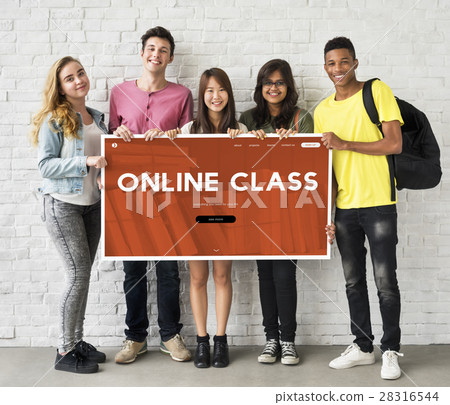 Distance learning online webpage interface Distance learning online webpage interface 28316544