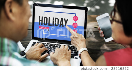 Online holiday reservation booking interface 28316822
