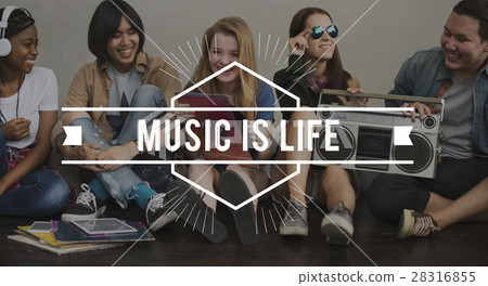 Music Vintage Vector Graphic Concept Music Vintage Vector Graphic Concept 28316855