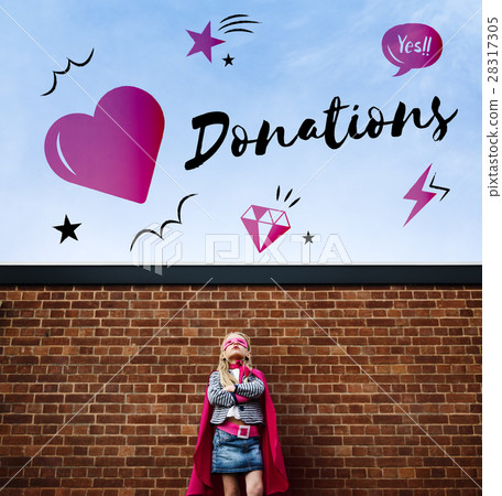 Charity Donation Heart Graphic Concept 28317305
