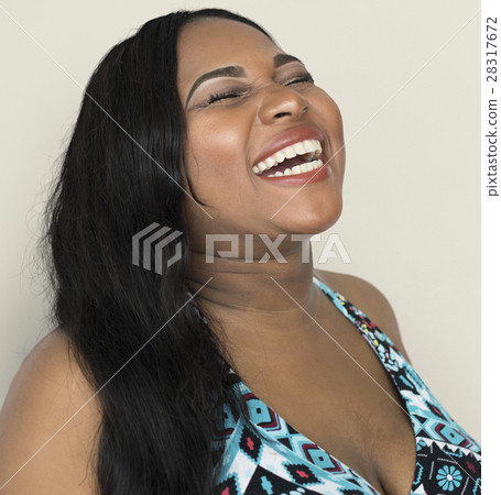 African Lady Laughing Studio Concept 28317672