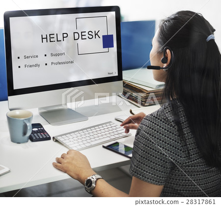 Help Desk Customer Service Support Concept Help Desk Customer Service Support Concept 28317861