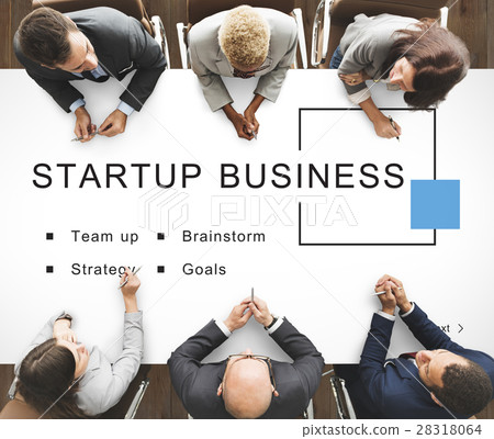 Startup Business Strategy Goals Concept Startup Business Strategy Goals Concept 28318064