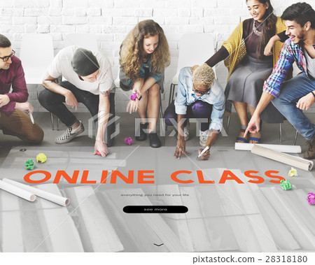 Distance learning online webpage interface 28318180