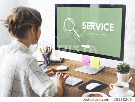 Call Center Hot Line Information Concept 28318206