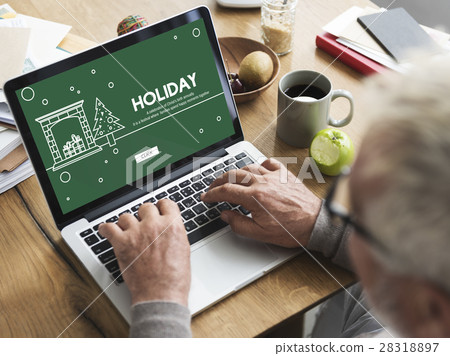 Happy Holiday Break Celebrate Party Enjoyment Concept 28318897