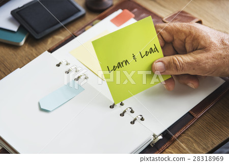 Learn and Lead Leadership Management Organization Concept 28318969