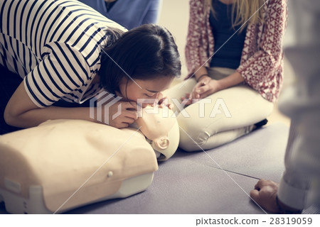 CPR First Aid Training Concept 28319059