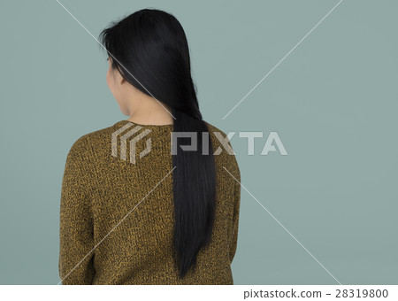 Asian Woman Back View Concept Asian Woman Back View Concept 28319800
