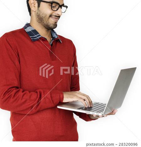 Man Cheerful Studio Portrait Concept 28320096