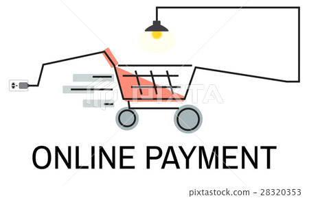 Online Shopping Online Payment Concept Online Shopping Online Payment Concept 28320353