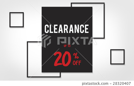 Discount Promotion Clearance Commercial Deal Concept 28320407