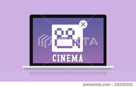 Movie Entertainment Camera Icon Concept Movie Entertainment Camera Icon Concept 28320502
