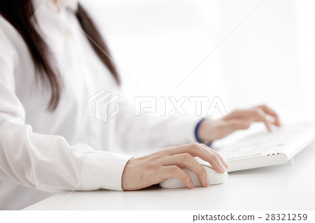 Hands to manipulate the mouse Hands to manipulate the mouse 28321259