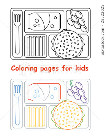 Lunch Coloring Page