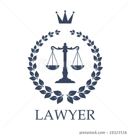 Scales of justice emblem for law firm design Scales of justice emblem for law firm design 28323516