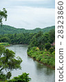 Curve of Kwai Noi river in Kanchanaburi province 28323860