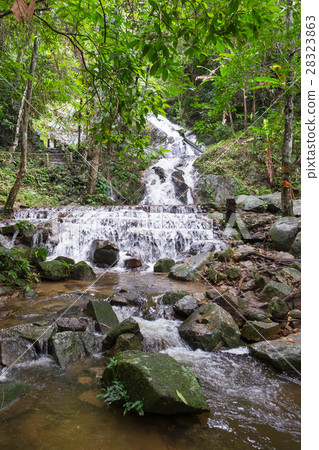 Waterfall at Mae Kampong village in Chiang Mai Waterfall at Mae Kampong village in Chiang Mai 28323863
