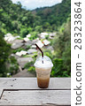 Iced coffee on balcony 28323864