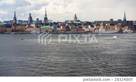 Stockholm city (Galma Stan, Old Town) skyline 28324805