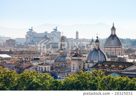 skyline of Rome city in side of Capitoline Hill skyline of Rome city in side of Capitoline Hill 28325031