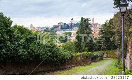 view of Capitoline hill from Aventine Hill in Rome 28325127