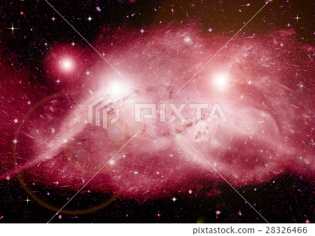 Stars, dust and gas nebula in a far galaxy 28326466