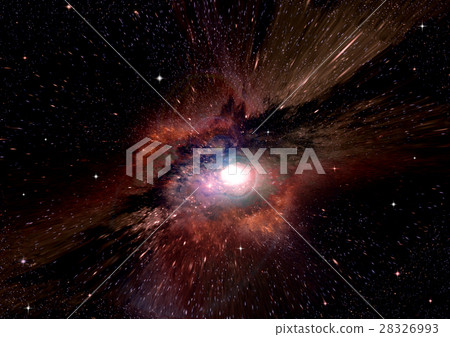 Stars, dust and gas nebula in a far galaxy 28326993
