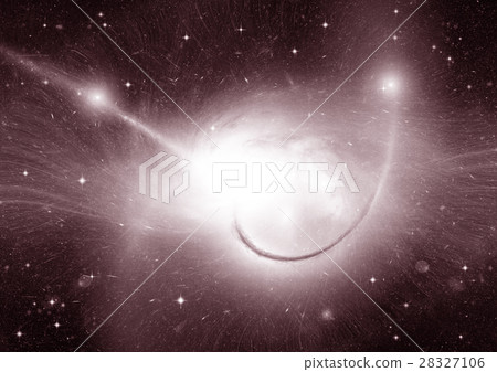 Stars, dust and gas nebula in a far galaxy Stars, dust and gas nebula in a far galaxy 28327106