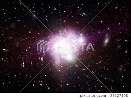 Stars, dust and gas nebula in a far galaxy Stars, dust and gas nebula in a far galaxy 28327108