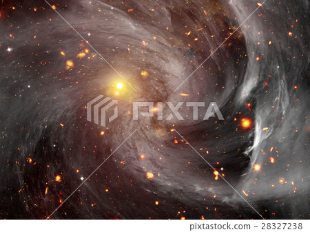 Stars, dust and gas nebula in a far galaxy Stars, dust and gas nebula in a far galaxy 28327238