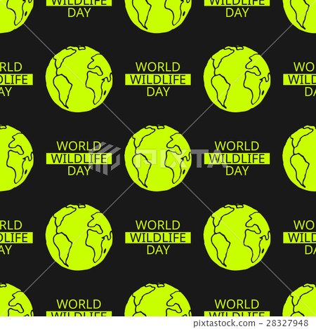 World Wildlife Day seamless pattern - Stock Illustration [28327948] - PIXTA