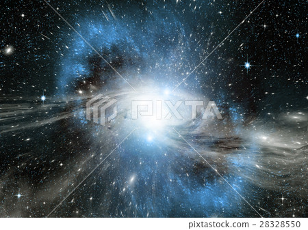 Stars, dust and gas nebula in a far galaxy Stars, dust and gas nebula in a far galaxy 28328550