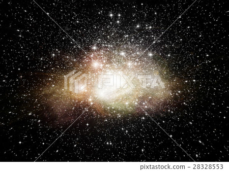 Stars, dust and gas nebula in a far galaxy Stars, dust and gas nebula in a far galaxy 28328553