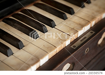 Old Piano Closeup Old Piano Closeup 28330574