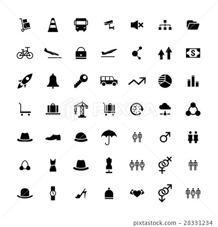 Set of 49 Universal Icons. 28331234