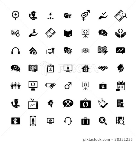 Set of 49 Universal Icons. 28331235