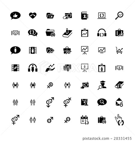Set of 49 Universal Icons. 28331455