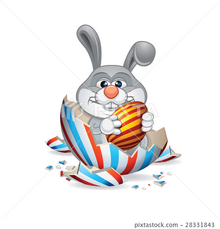 Funny Easter Bunny Hatched 28331843